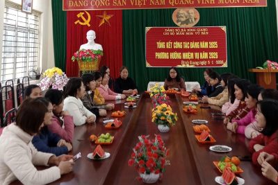[ảnh] Tổng kết công tác Đảng năm 2025, phương hướng nhiệm vụ năm 2026 (Mầm non Vũ Bản)